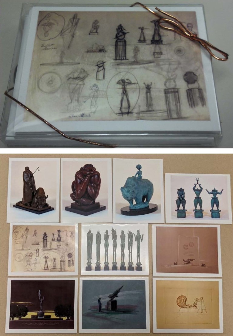 (image for) Notecards Sketches to Sculpture Assorted 10 pack - Click Image to Close